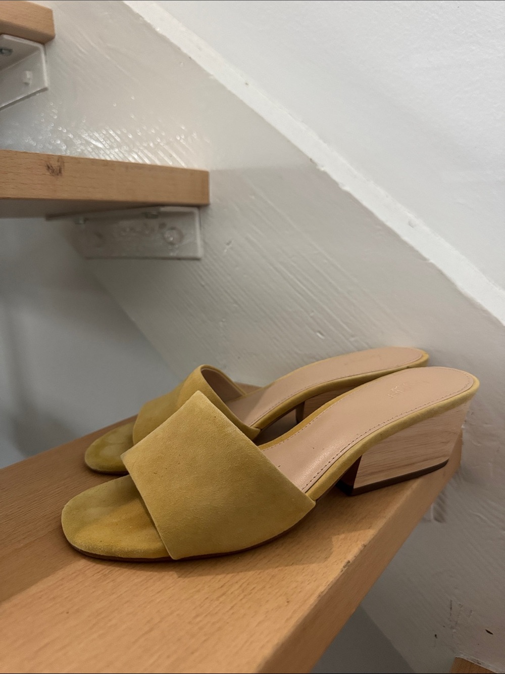 Botkier Yellow Suede Slide Mules